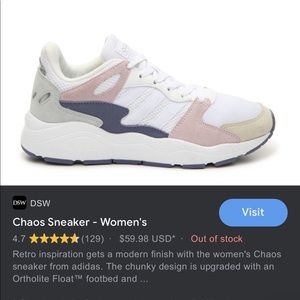 Adidas Womens Chaos Cloud Foam Sneaker